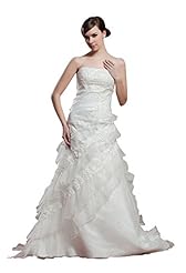 Strapless Organza/Silk Backless Beaded Evening Dress 