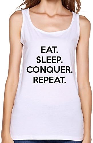 ZHENPIN Women's Eat Sleep Conquer Repeat Tank Top
