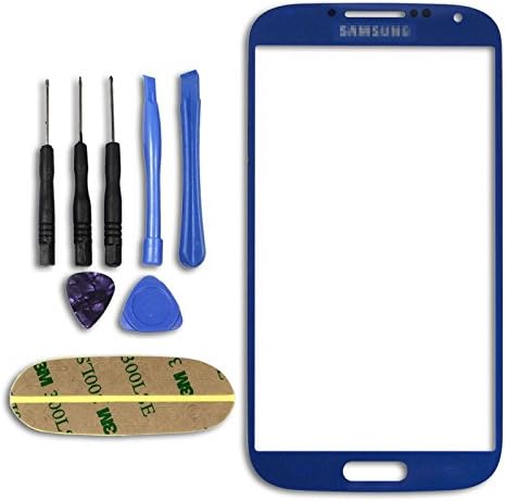 LeWang Front Glass Screen lens Repalcement For Samsung Galaxy S4 I9500 + Tool Kits Dark Blue
