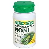Nature's Bounty Natural Whole Herb Noni, 400 mg, 50 Capsules (Pack of 2)