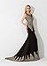 Babyonline Trumpet Long Evening Dress Lace beads Cap Sleeve Party Prom gowns