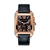 Pierre Cardin Mens Time Couture Collection LeSigne Black Rose-Gold Leather Strap Watch... by Pierre Cardin