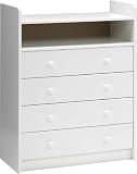 Steens 290187150 Kommode SFK 99 x 79 x 38 cm MDF wei&szlig;