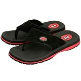 Arkansas Razorbacks Black Team Logo Flip Flops