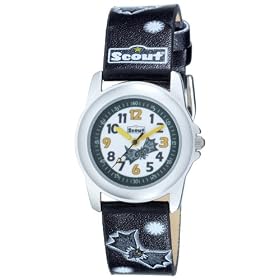 Scout - 280302003 - Montre Gar�on - Quartz Analogique - Bracelet en Cuir Noir