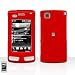 LG Incite CT810 Cell Phone Red Rubber Feel Protective Case Faceplate Cover