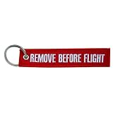 Remove Before Flight Keychain