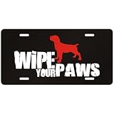 New Cane Corso / Wipe Your Paws License Plate Dog