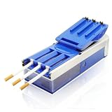 Blue Electric Cigarette Rolling Machine Injecting Roller Making 3 Cigarettes at a time