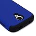Galaxy S4 Case, MagicMobile Hybrid Impact Shockproof Cover Hard Armor Shell and Soft Silicone Skin Layer [ Dark Blue - Black ] with Screen Protector and Stylus