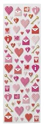Martha Stewart Crafts Key And Heart Foam Icon Stickers