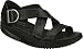 Skechers Women's Shape-ups Point Five Just Right Sandals,Black,9 M US