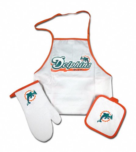Miami Dolphins Tailgate & Kitchen Grill Combo Set
