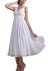 V-neck Beaded Pleated Corset   Waistline Evening Dress/Mother-of-the-Bride Dress 