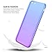 iPhone 6s Plus Case,CLONG iPhone 6 6s Plus Cover Colorful Clear Shell Slim Case Translucent Impact Resistant Flexible TPU Soft Bumper Case Protective Shell for iPhone 6/6S Plus 5.5 inch(Blue&Purple)