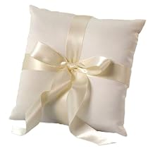 Tied with a Bow Ring Bearer Pillow - Ivory