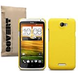 HTC ONE X LEDER HARDSKIN H�LLE IN GELB, COVERT RETAIL VERPACKUNGvon "COVERT"