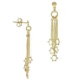 Vermeil (24k Gold over Sterling Silver) Star of David Charm Earrings