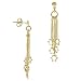 Vermeil (24k Gold over Sterling Silver) Star of David Charm Earrings