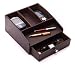 Executive Faux Leather Charging Valet With Built-in power strip image 1