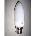3 x Candle shape. 11w BC (B22) Standard bayonet cap fitting. Eveready low energy saving light bulbs.