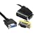 SCART TO VGA 2 M SCART LEAD TO 15 PIN HD - VGA CABLE MALE