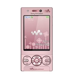 Sony Ericsson W705 Handy (WiFi, 4 GB Speicherkarte, UKW-Radio, HSUPA) floral pink