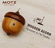 Motz Tiny Wooden Acorn Speaker (Bulid-in FM Radio) for iPod and MP3 Player (100% Made in Handicraft)