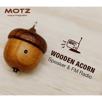 Set A Shopping Price Drop Alert For Motz Tiny Wooden Acorn Speaker (Bulid-in FM Radio) for iPod and MP3 Player (100% Made in Handicraft)