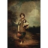 Thomas Gainsborough (Village girl with dog and Henkelkrug) Art Poster Print - 13x19