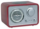 Tangent Uno Design Uhren-Radio rot