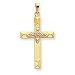 14k .01ct. AA Diamond Cross Pendant