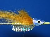 NEW FLIES Holographic & Glow in Dark Floating Pearlescent Croc-Hide Head Tube & Trolling Turbulator Fly #87