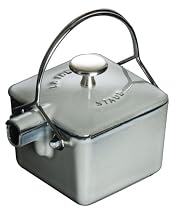 staub スクエアティーポット 12&times;12cm グレー 40509-610(1650118)
