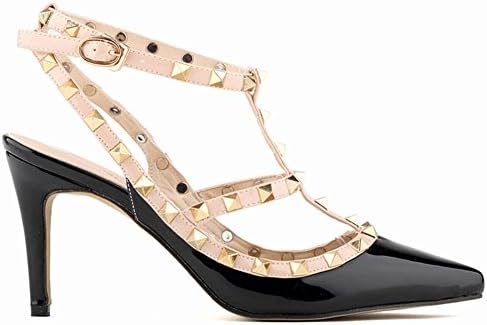 Loslandifen Women's High Heel Patent-leather