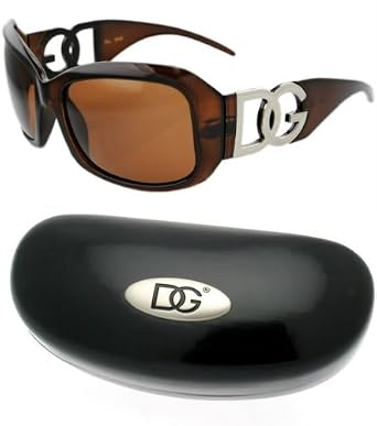 Click here to buy Ladies Designer DG Eyewear Sunglasses Brown Frame 37163 With Free Microfiber Bag and Hard Case by DG Eyewear.