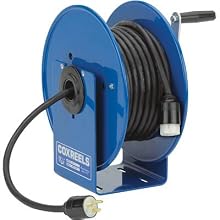 Coxreels Hand-Crank Steel Electrical Cord Storage Reel, Model# 112Y-12