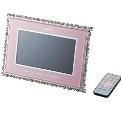 ELECOM  デジタルフォトフレーム “LA MAISON DE MÉMOIRE" “エタニティラブ" 7インチワイド 解像度800×480 ピンク DPF-D7WW10PN