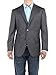 Bianco B Men's Bird's Eye Sharkskin Modern Two Button Blazer Trim Fit Jacket