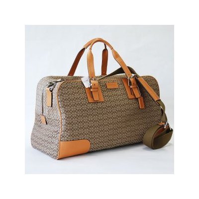 Cover image : AUTHENTIC COACH Transatlantic Signature Carry On Luggage Bag Tote