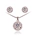 Fashion Plaza Women's Basket Set Cubic Zircon Cz Necklace and Earring Jewelry Set S95