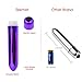 Portable Mini Massager, Sekmet Single-Speed Waterproof Electric Wireless Bullet Massager (Purple)