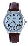 Kuji Women's Brown Leather Band Watch#3051B