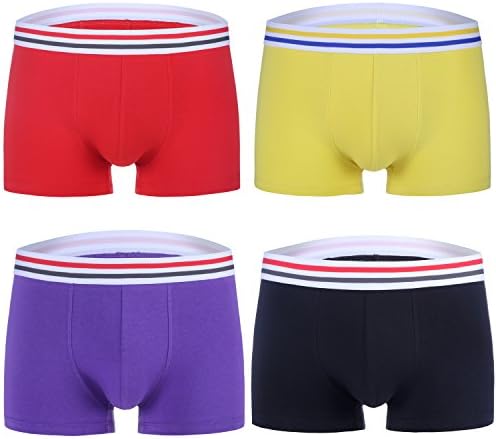 Sexy D Mens Comfort Soft Cotton Pure Color Simple Boxer Briefs Underwear