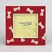 Red Jeweled Dog Bones Frames 3x3