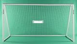 Commercial Grade 12 Foot X 6.5 Foot White Soccer Goal and Net with Industry Leading Large 3 Pole Diameter