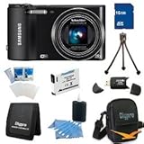 Samsung WB150F Smart Wi-Fi Digital Camera Super Bundle With 16GB Memory and more