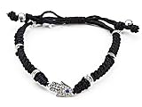 Adjustable Rhinestone Hamsa Bracelet