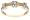 10k Yellow Gold Diamond Triple Cross Rope Ring (.045 cttw, I-J Color, I2-I3 Clarity), Size 7