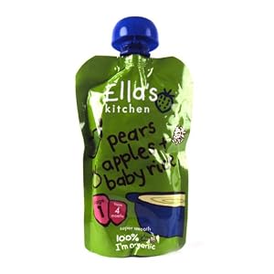 Ellas Kitchen 4 Month Organic Pears Apple & Baby Rice 120g